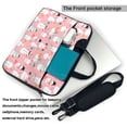 thumbnail image 2 of Lsque Cute Pink Snowman Cat Pattern Laptop Bag – Portable & Slim Single-Shoulder Computer Case with Adjustable Strap, Protective, Lightweight for 13”/14”/15.6” Laptops, 2 of 8