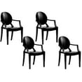 thumbnail image 1 of Ghost Chair Ensemble de 4 En noir, 1 of 1