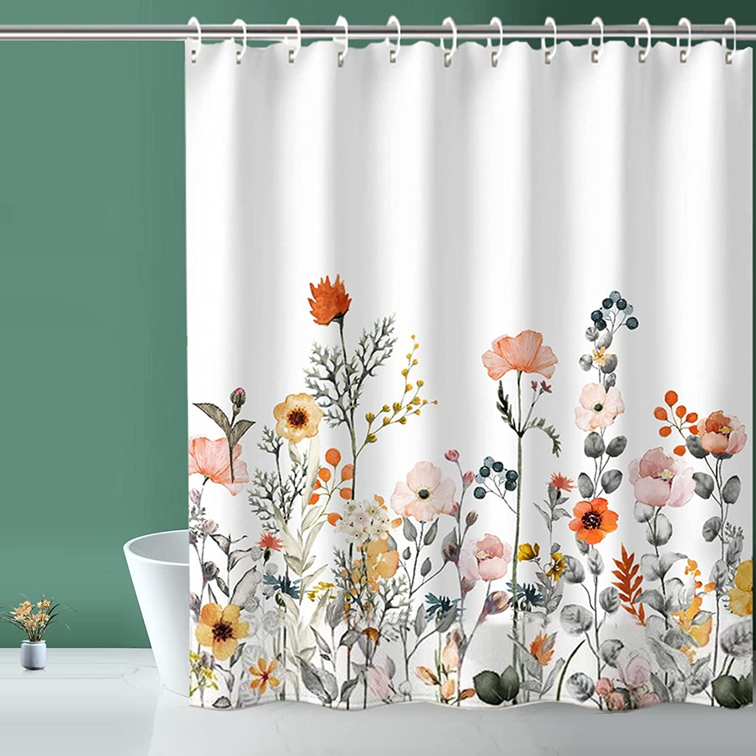 70.87x70.87inch Machine Wash Shower Curtain, Waterproof Fabric Shower
