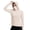 Beige plus size sun protection shirt a1, variant on MORESEC Women Plus Size Hooded Long Sleeve Sun Protection Shirts Solid Basic Casual Workout Tshirt with Smocked Cuffs, Light Blue S