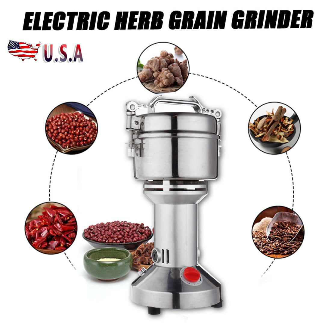 700g High Speed Electric Herb Grain Grinder Cereal Mill Flour Powder Machine 