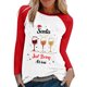 thumbnail image 1 of Gibobby Ropa de entrenamiento cómoda para mujer informal de casa con estampado navideño para mujer (Multicolor, L), 1 of 4