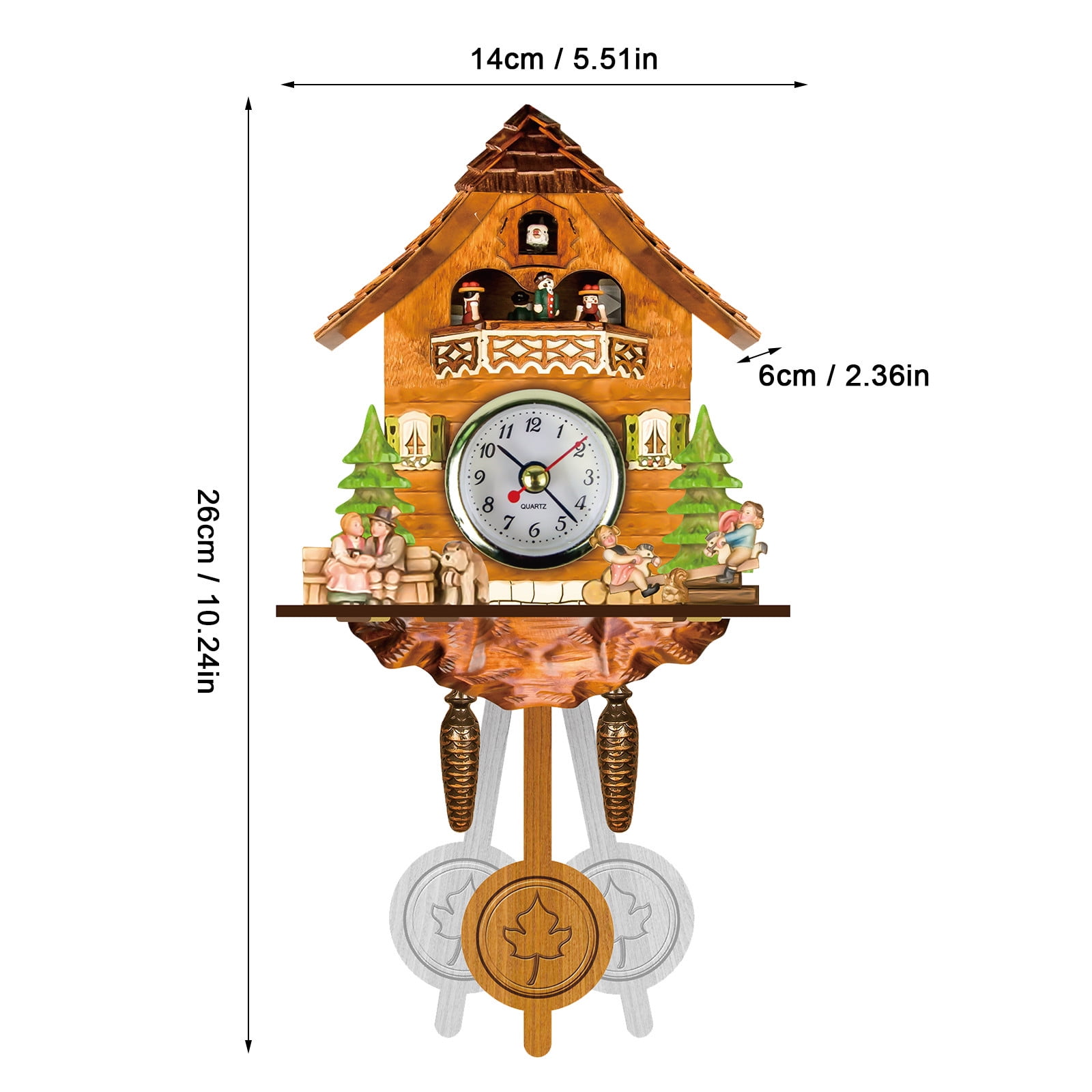 Buy Toyfunny Cuckoo Cuckoo Wall Clock Chime Alarm Clock Retro Clock