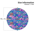 thumbnail image 2 of Sigee Colorful Mushrooms for Water-Resistant, Heat-Resistant, Non-Slip Leather Coasters Set, Ideal for Coffee Table, Office, Bar, Home Decor-Round Shape, 2 of 6