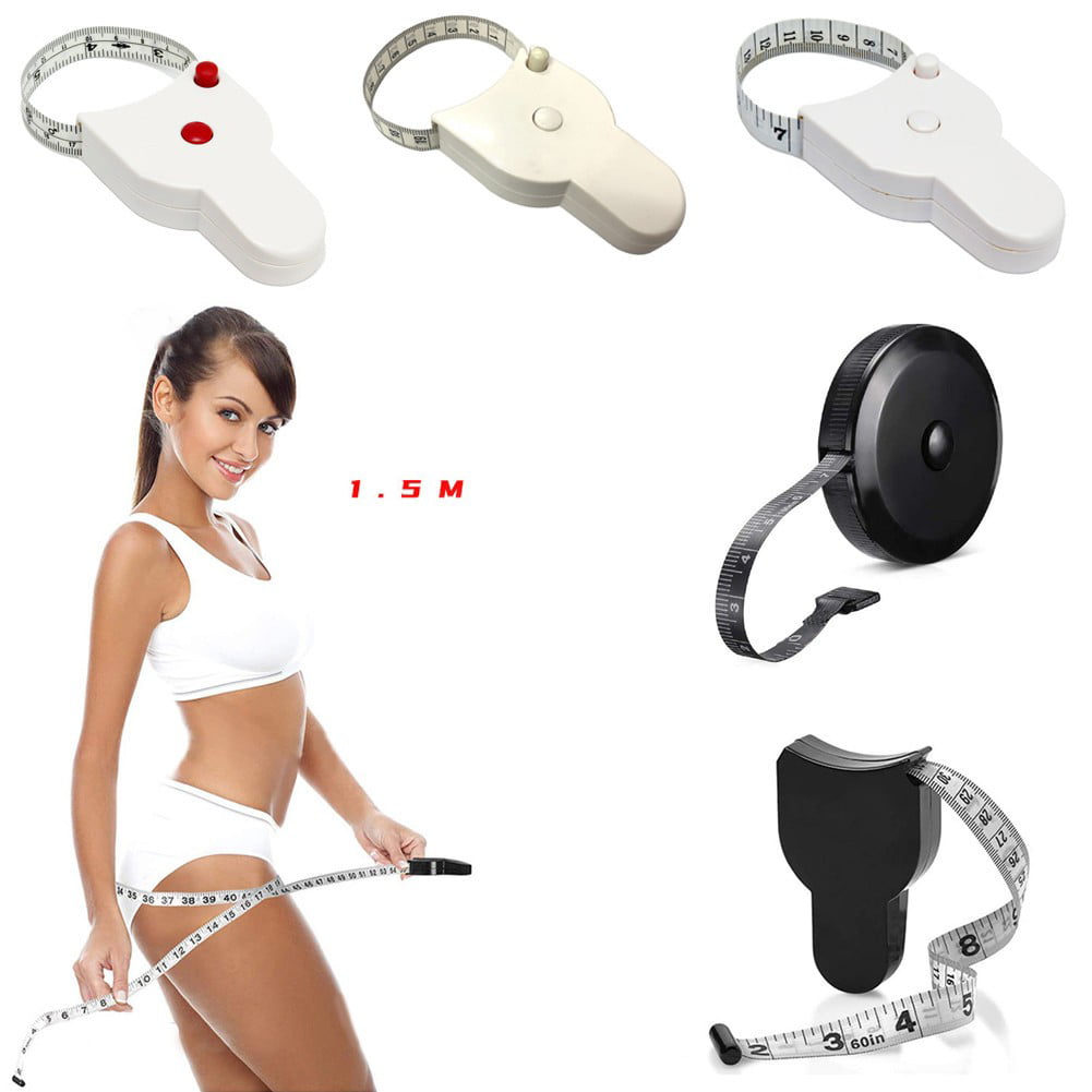 Pompotops Waist Body Tape Measure with Push Button, Measuring Waist and  Arms 