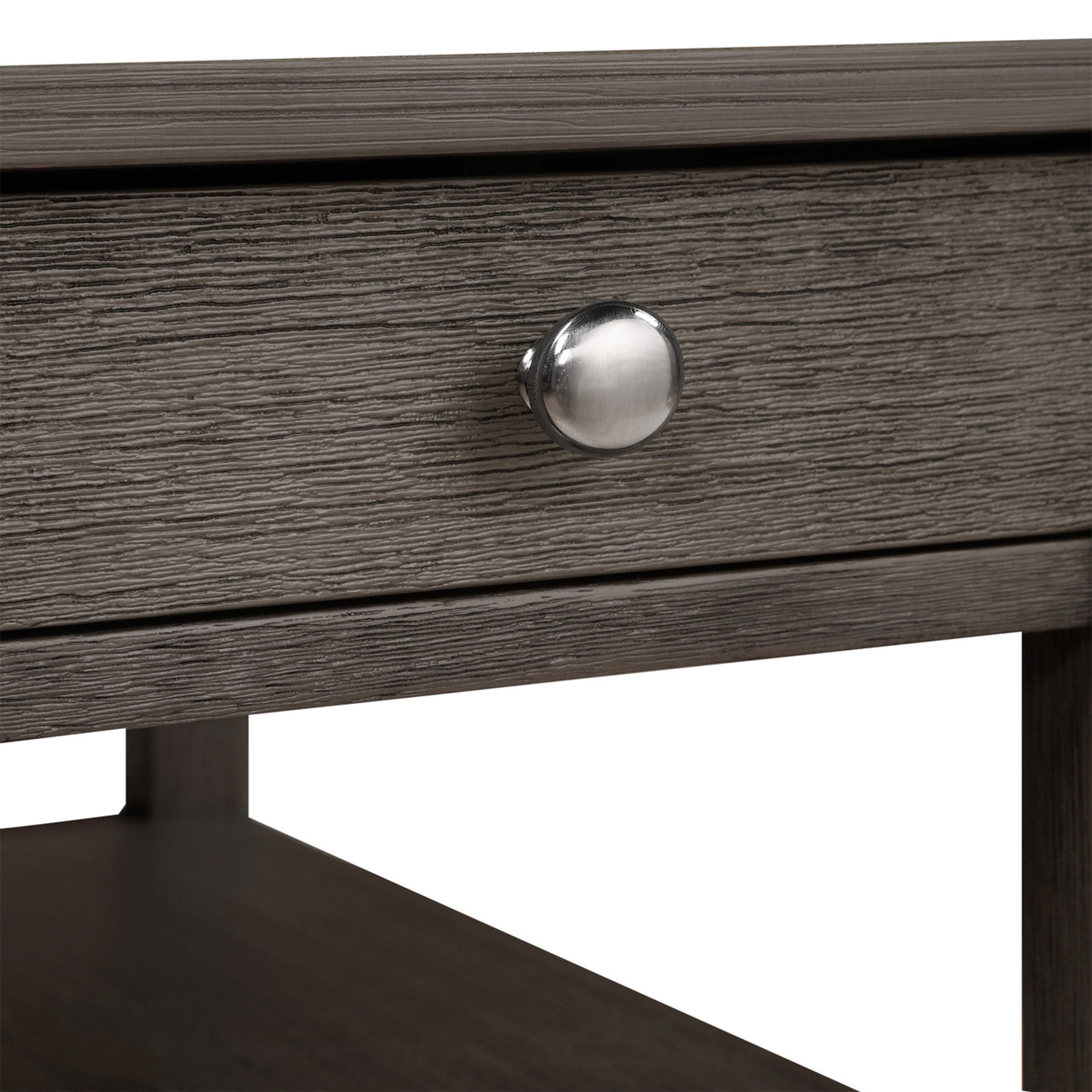 Convenience Concepts American Heritage End Table w/ Charging Station, Gray
