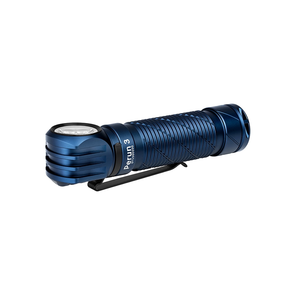OLIGHT Perun 3 Rechargeable Headlamp Flashlight, 3000 Lumens LED Headlight with Red Light, Waterproof Head Lamp with Headband for Outdoor Camping, Hiking, Working (Midnight Blue)
