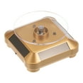 thumbnail image 3 of Solar Display Stand Turntable 360 Rotating Double Use LED Light ABS, Gold Tone, 3 of 6