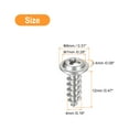 thumbnail image 2 of Uxcell ST4x12x8mm Phillips Pan Head Self-tapping Screw with Washer, 100pack 304 Stainless Steel Wood Screw (Silver), 2 of 6