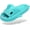 Digital Aqua, variant on Men's and Women's Shark Slides Cloud Slippers Summer Novelty Open Toe Slide Sandals Anti-Slip Beach Pool Shower Shoes with Cushioned Thick Sole