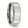 thumbnail image 4 of Primal Steel Stainless Steel 8mm Ridged Edge Band, 4 of 9