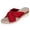 Red, variant on Womens Platform Wedge Sandals 2026 Summer Trendy Soft Leather Bowtie Open Toe Espadrilles Casual Heeled Slides Slip on Beach Shoes Black Size 7
