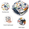 thumbnail image 3 of Sanitary Napkin Storage Bag for Girls Women, Portable First Period Pads Bag Tampons Holder Girls Travel Makeup Bag, Large Capacity Cute Toucan Birds and Leaves Seamless Pattern, 3 of 6
