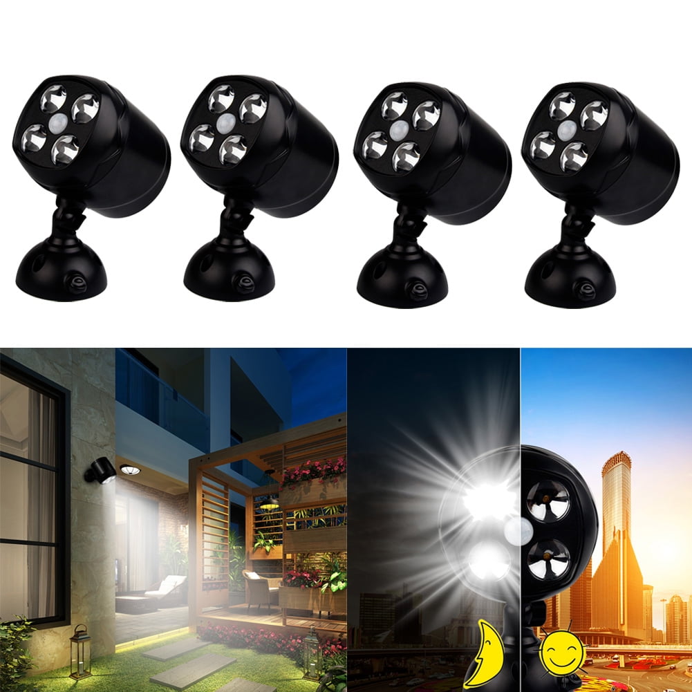 (1-4 Pack) Outdoor Motion Light, Motion Sensor Spotlight Wireless