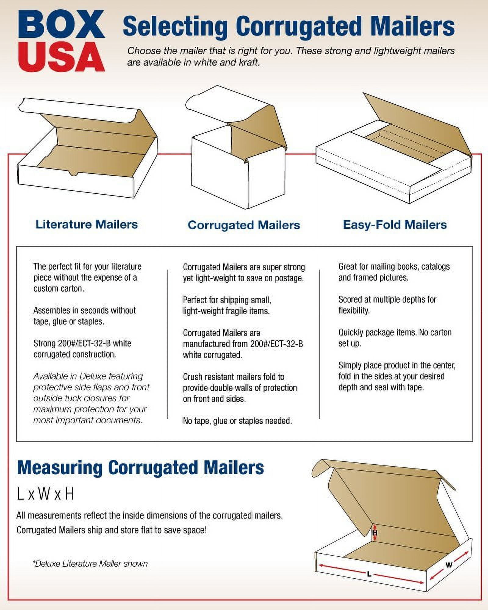 BOX USA Shipping Boxes Small 8"L x 6"W x 4"H, 50-Pack  Corrugated Cardboard Box for Packing, Moving and Storage