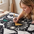 thumbnail image 5 of SUYOLL DIY Coloring Blanket Washable Soft Cozy Blanket For Art Projects Creative Color Throw For Home Decor Great For Seasonal Birthday And Holiday Activities, 5 of 6