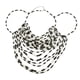 thumbnail image 2 of Cadena corporal con cuentas, joyería sin espalda, tamaño ajustable, accesorios corporales de moda Negro Blanco, 2 of 8