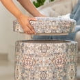 thumbnail image 3 of Albany Living 17" Mulitfunctional Designed storage Ottoman in Cream, 3 of 5