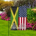 thumbnail image 4 of Flag American Half Jamaican Flag Jamaican American Friendship Jamaica U.S.A Patriotic Proud Garden Flag, Double-Sided Decorative Outdoor Flag, Patriotic Polyester Yard Flag 12 x 18 in, 4 of 5