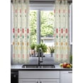 thumbnail image 2 of Green Spring Floral Sheer Curtains 54 Inch Length 2 Panels Set for Living Room/Bedroom, Colorful Summer Flowers Vintage Botanical Kitchen Curtains Grommet Curtains Window Treatments 42"x54"x2, 2 of 7