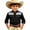 Black, variant on Toddler Kids Girls Boys Shirt Tops Long Sleeve Fashion Chest Print Casual Collar Shirt Casual Summer Tees 10-11 Years