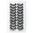 thumbnail image 4 of 10 Paires de Faux Cils Il de Chat Naturels 3D Cils Duveteux Extension Dense, 4 of 4