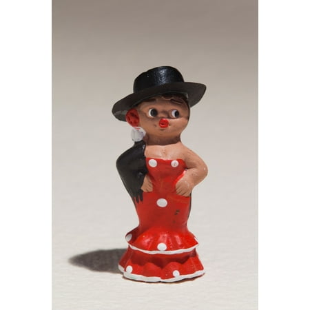 Souvenir miniature figurines of Spanish dancer Madrid Spain Poster Print by Panoramic (Best Souvenirs From Madrid)