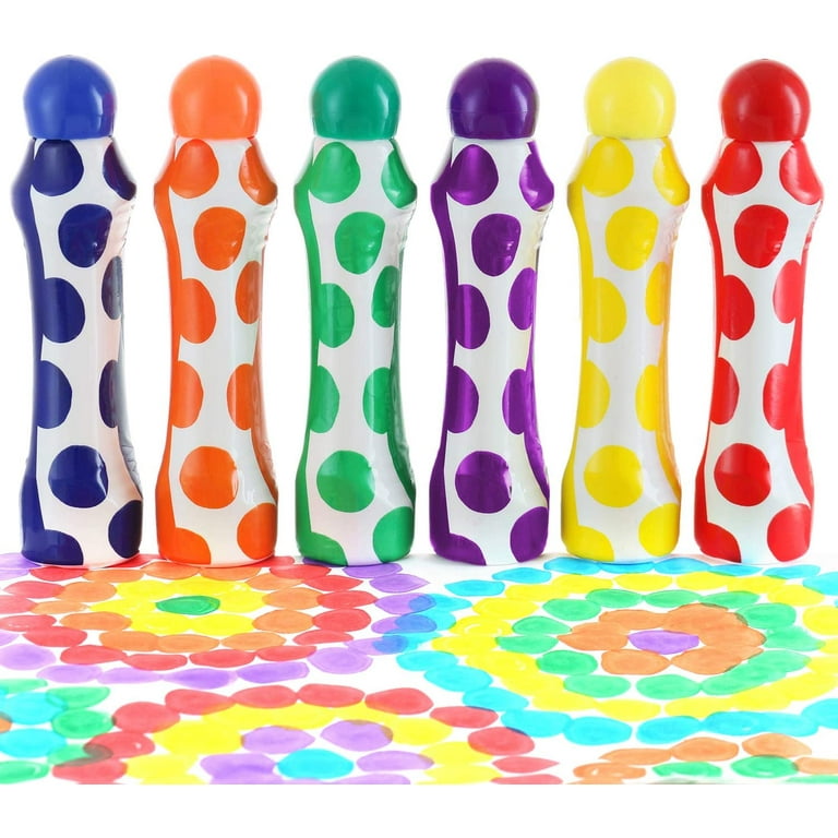  Lartique Washable Dot Markers for Toddlers, 10 Colors Jumbo Dot  Paint Set with Easy-Grip, Mess-Free & Non-Toxic Dot Art Markers for Fun &  Educational Activity : Toys & Games
