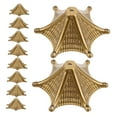thumbnail image 5 of TEHAUX Set of 10 Golden Metal Wind Chime Cap Connectors for Crafting and Projects, 5 of 8
