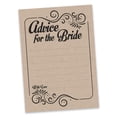 thumbnail image 2 of Inkdotpot Fill in Style KraftAdvice And Wishes Set Of 50 Bridal Shower Advice Game ActivityCards, 2 of 7