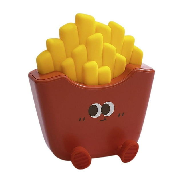 Lámparas de noche con luz nocturna de silicona, control táctil con temporizador, mesa de patatas fritas de dibujos animados Rojo Yuyangstore Luz de noche