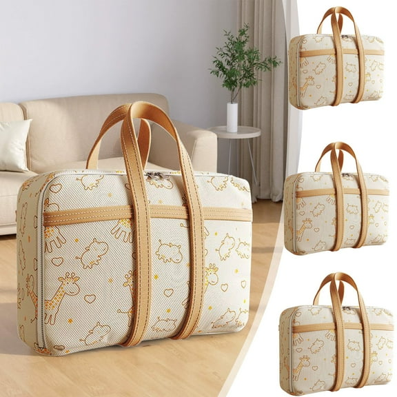 kladzum Portable Clothes Packing Cubes Luggage Closet Organizers and Storage Large Capacity Travel Storage Bags with Zipper Handle for Daily Use Trip Vacation, Gift for Women Men