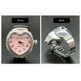 thumbnail image 6 of Heart Shape Watch Rings Vintage Punk Elastic Stretchy Quartz Finger Watches for Women Men Hip Hop Couple Rings Jewelry, 6 of 8