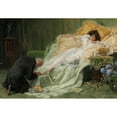 thumbnail image 3 of Hermann Clementz 14x11 Black Modern Framed Museum Art Print Titled - Beauty Cult - the Pedicure (1903), 3 of 5