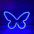 thumbnail image 1 of Luz colgante de neón LED con forma de mariposa de neón, funciona con USB o con pilas, para el hogar, dormitorio, bar, restaurante, Navidad, fiesta de cumpleaños, regalo, decoración de pared, 1 of 5