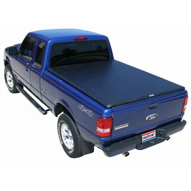 Truxedo Tonneau Cover 250101 TruXport; Soft Roll-Up Hook And Loop; Lockable Using Tailgate Handle Lock; Black; Vinyl