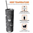 thumbnail image 6 of 20 OZ Travel Mug Insulated Coffee Mug with Straw,Thermal with Lids for Hot and Cold Drinks for Outdoor Sports Wedding, 6 of 7