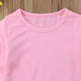 thumbnail image 3 of Toddler Baby Girls Long Sleeve T-shirt Crew Neck Cotton Ruffles Solid Tops, 3 of 6