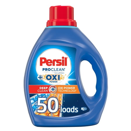 Persil Liquid Laundry Detergent HE, Plus OXI Power, 50 Loads, 100 fl oz