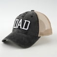 thumbnail image 5 of GIJNRIUIUA Baseball Hat Sun Caps Under $5 Summer Sales MOM DAD Embroidery Trucker Hats Vintage Washed Patchwork Mesh Baseball Cap Adjustable Unisex Fathers Day Gifts Black Beret Hat One Size, 5 of 5