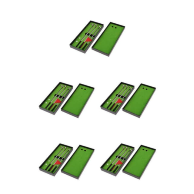 VONKY for Golf Pen Set Mini Desktop for Golf Pens Putting Flag Game Ballpoint Green Red 5Set