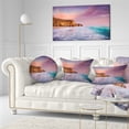 thumbnail image 3 of Designart Beautiful Paradise Sunset - Seascape Throw Pillow - 12x20, 3 of 5