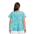 thumbnail image 3 of Terra & Sky Women's Plus Swing Tiered Top, 3 of 5