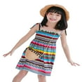 thumbnail image 4 of Bébés Filles Glisser Robe Bretelles Sans Manches Floral Élastique Robe Soleil Été, 4 of 6