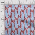 thumbnail image 2 of oneOone Rayon Red Fabric African Craft Projects Decor Fabric Printed By The Yard 56 Inch Wide, 2 of 4
