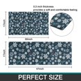 thumbnail image 7 of Dark Blue Christmas Snowflake Pattern Kitchen Rugs Sets Of 2,Anti Fatigue Kitchen Mat Rugs Non Slip Washable,Decorative Kitchen Floor Mats for Kitchen,Sink,Laundry,17"x30"+17"x47", 7 of 7