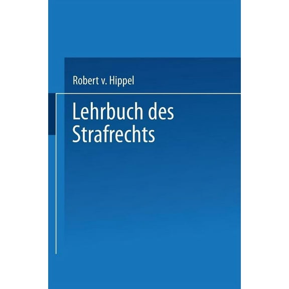 Lehrbuch Des Strafrechts, (Paperback)
