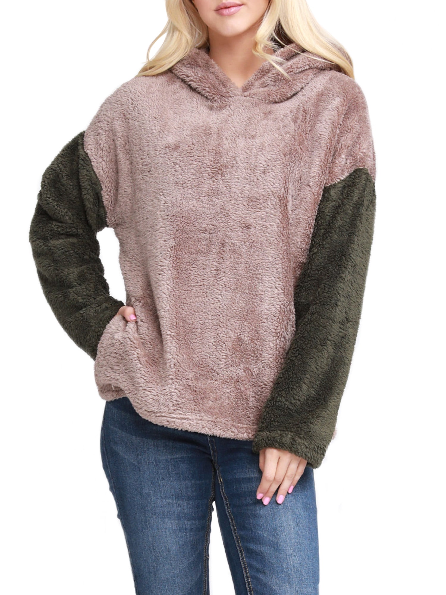 sherpa plus size pullover