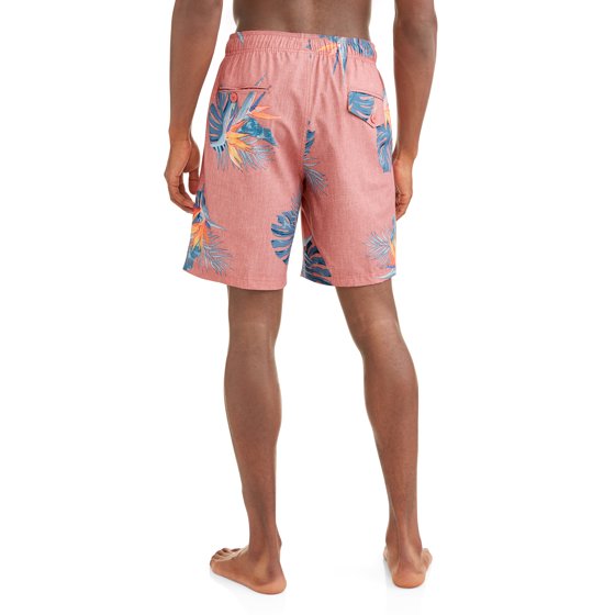 Big Men's Floral Pull On Hybrid Swim Trunk