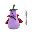 thumbnail image 3 of KOKOI Eggplant with Yellow Headphone Plush Doll, Toy Gift, Cartoon Style, Children's Rag Doll, Children's Gift Pillow, 3 of 4